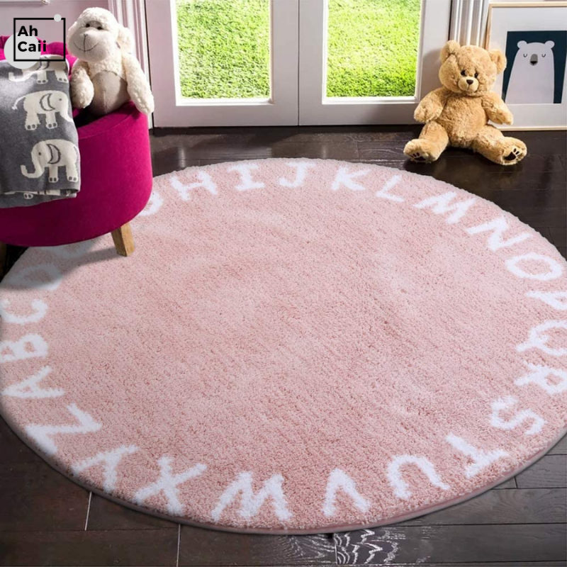 Baby Nursery Sale - Round Kids ABC Fluffy Rugs Soft