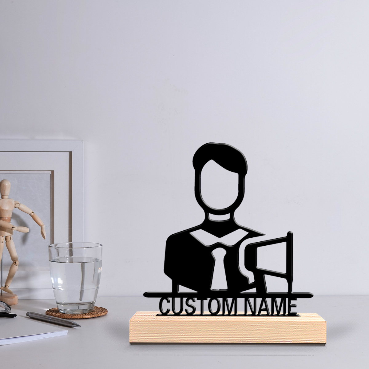 Baby Nursery Decorations - 1pc Fun Personalized Custom Metal Statues