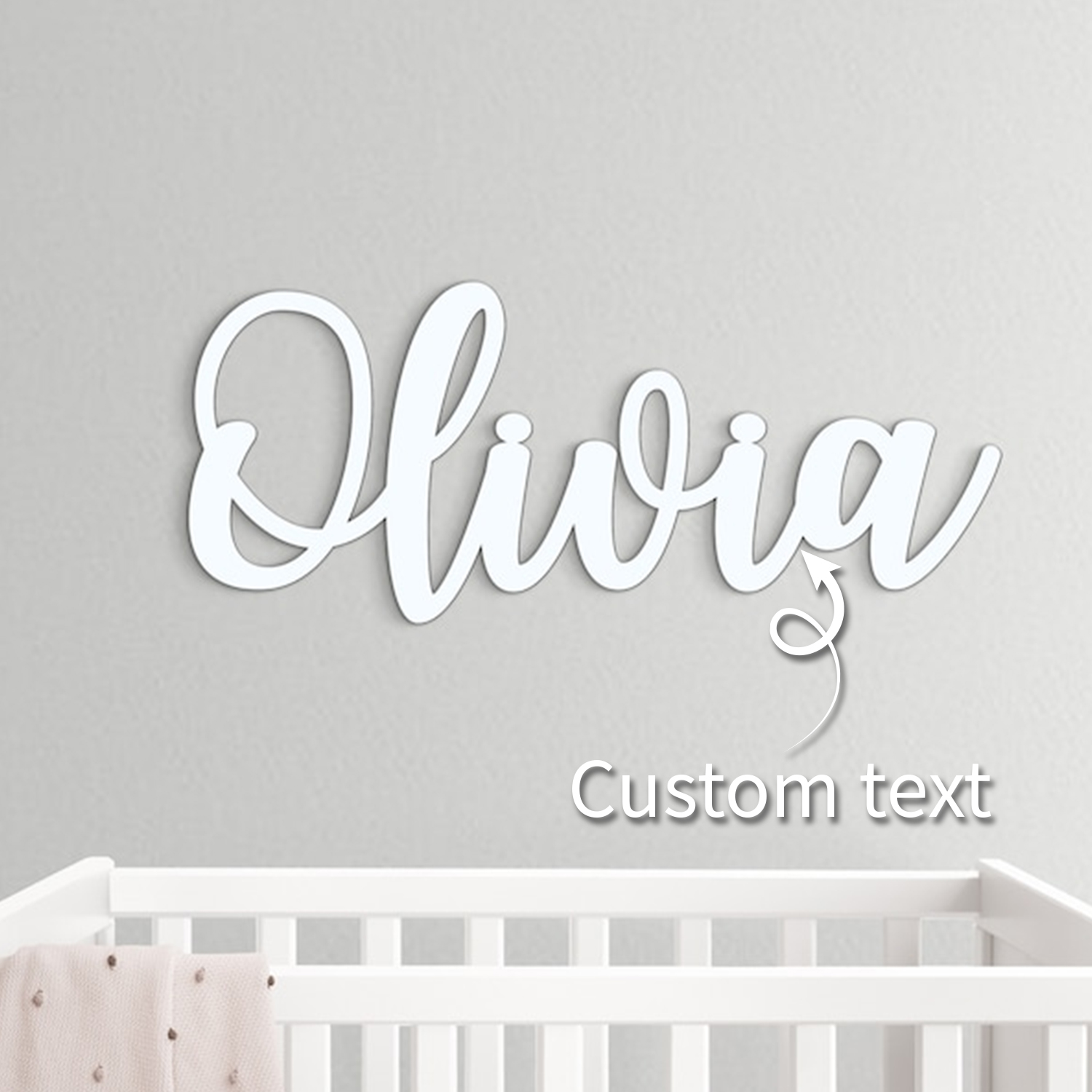 Baby Nursery Decor Girl - 1pc Custom Wooden Name Sign,Customized Gifts,Decorative
