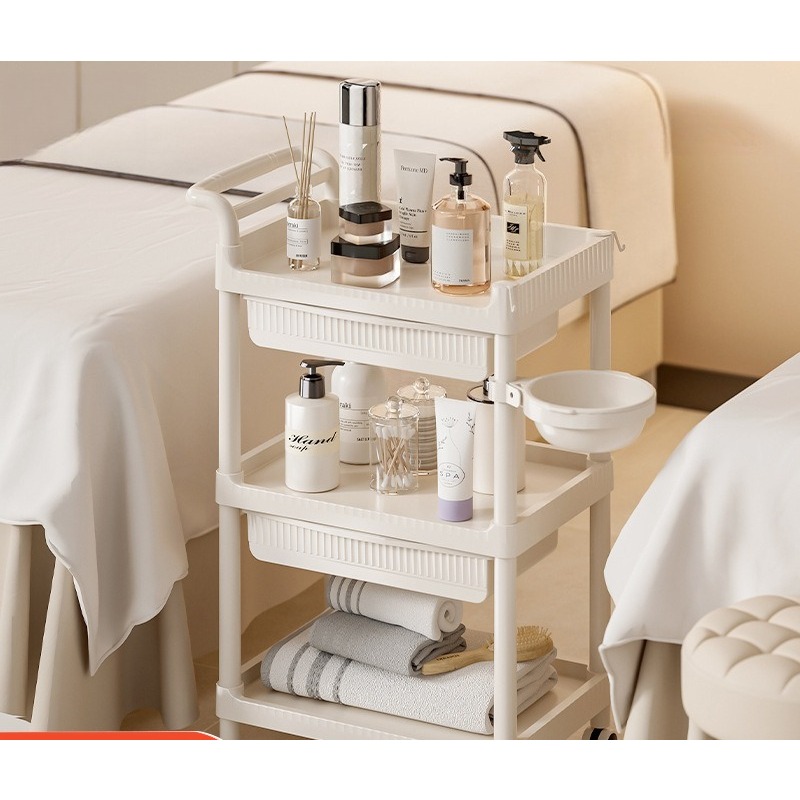 Baby Nursery Trolley - Premium Beauty Cart Trolley Organizer for