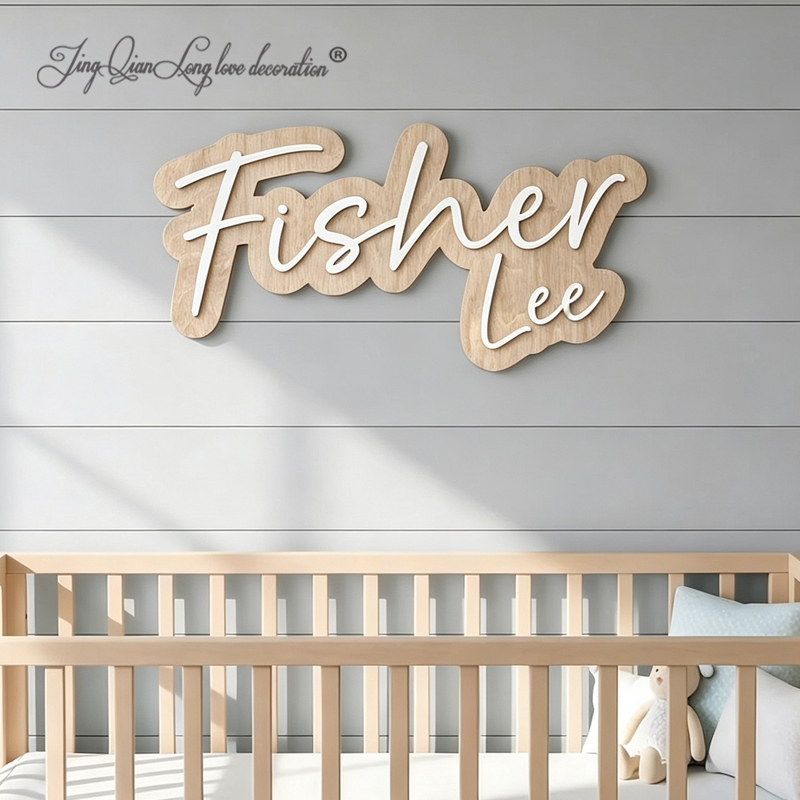 Baby Nursery Decor Girl - Large Custom Name Sign, Nursery Name