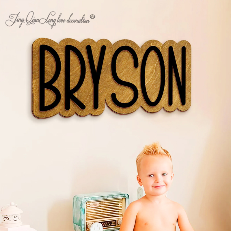 Baby Nursery Decor Girl - Custom Wood Name Sign Nursery Name