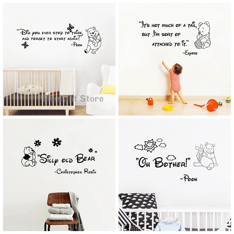 Baby Nursery Winnie The Pooh - Winnie The Pooh Wall Sticker Winnie