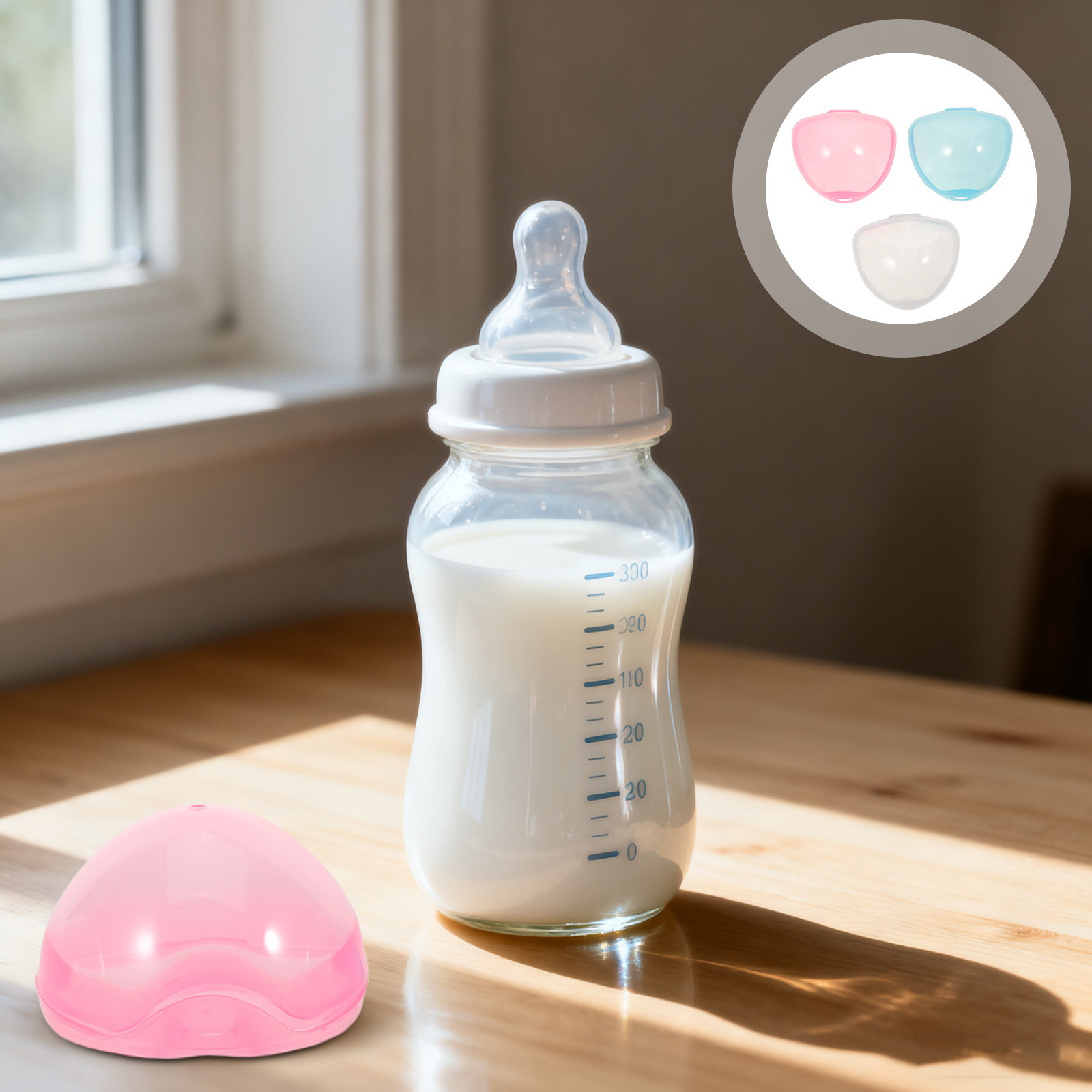Baby Nursery Organizer - 12Pcs Baby Pacifier Storage Box Transparent