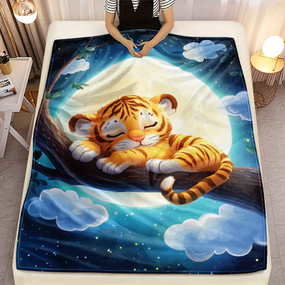Baby Nursery Hospital - Cute sleeping tiger on tree branch