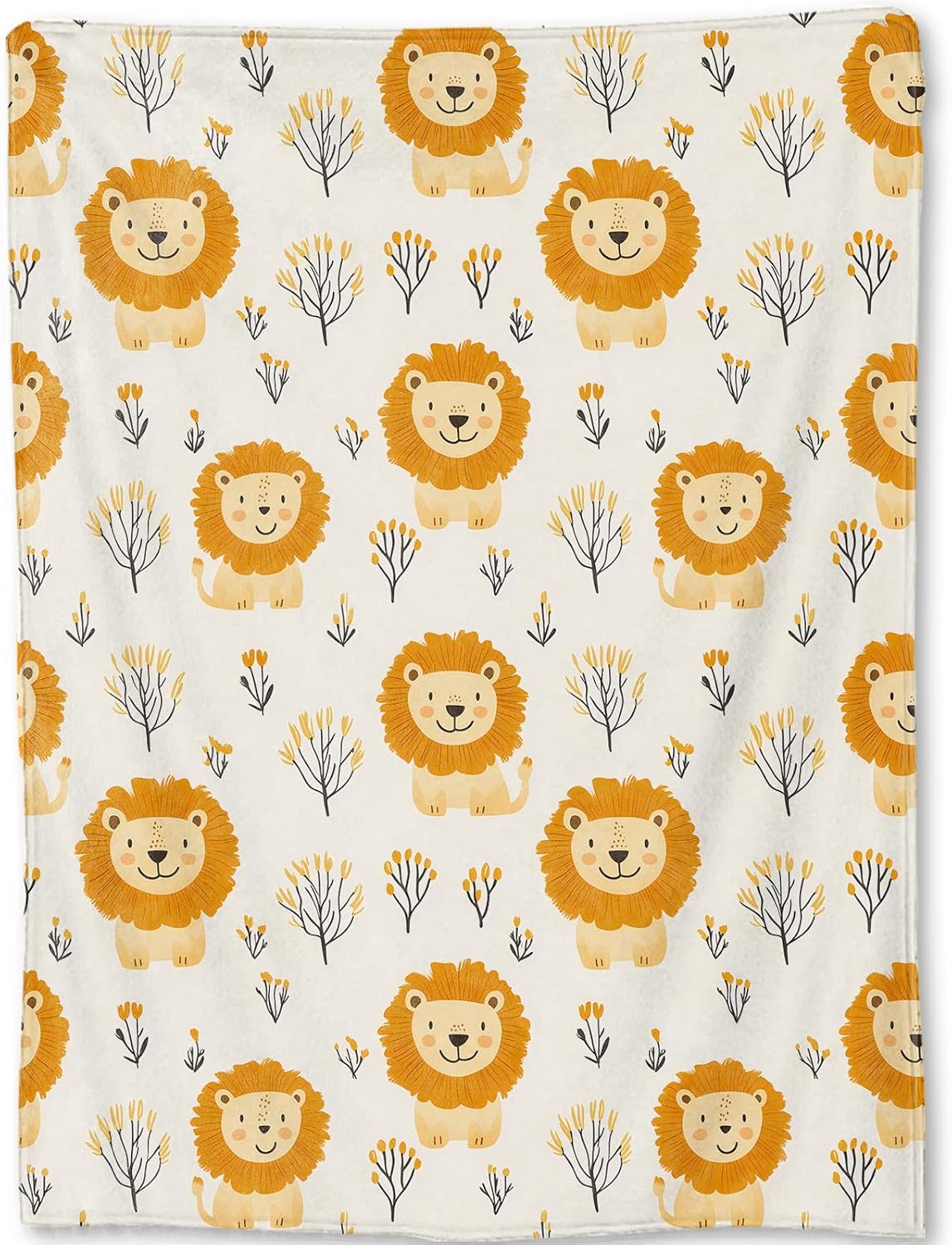 Baby Nursery Hospital - Ultra Soft Plush Lion Pattern Throw