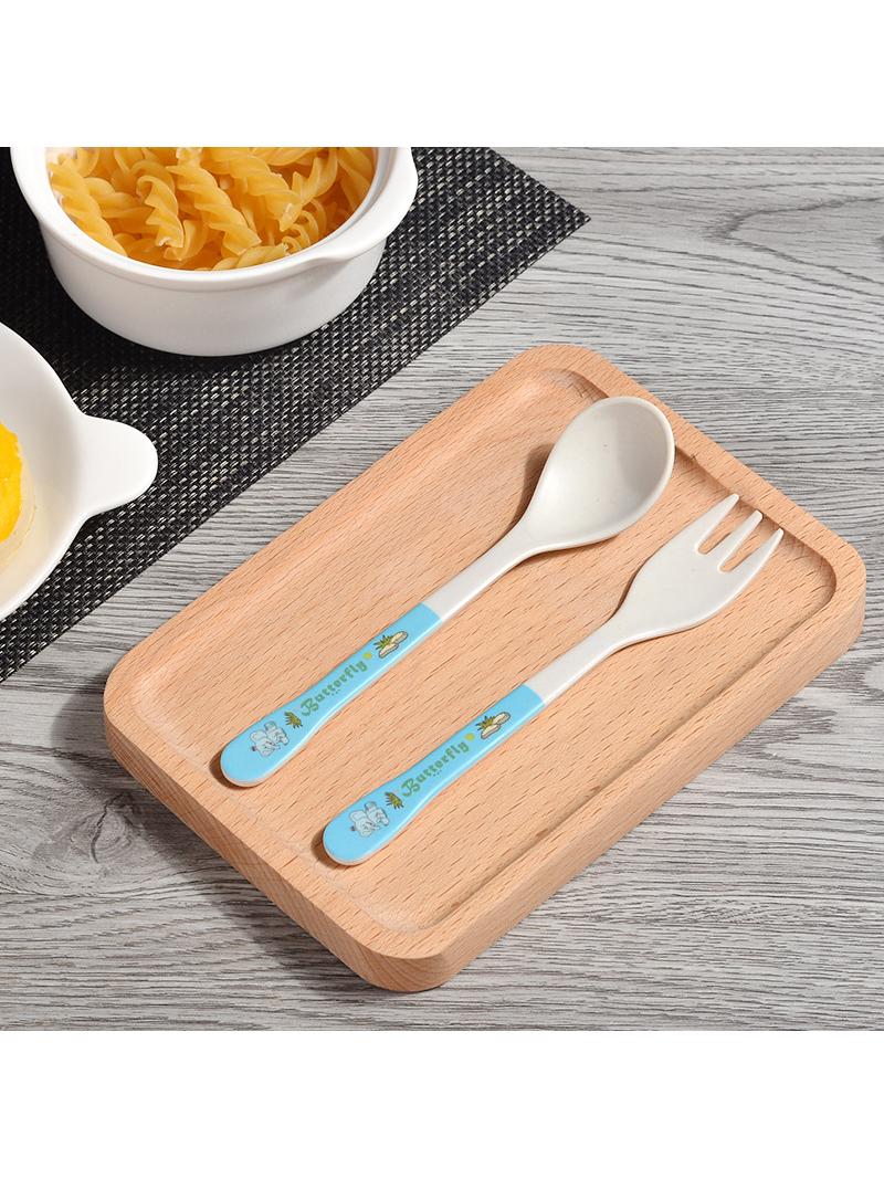 Baby Nursery Sale - Bamboo Fiber Children's Cutlery Set Baby