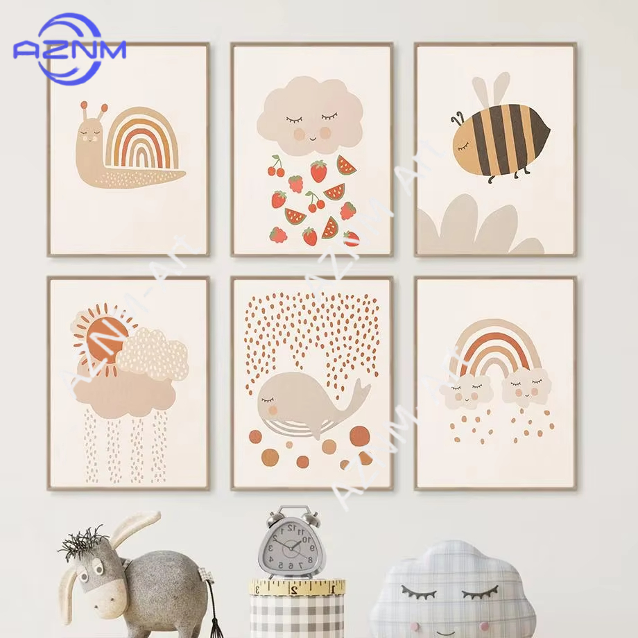 Baby Nursery Art - 1pc Nursery Wall Art Canvas Baby