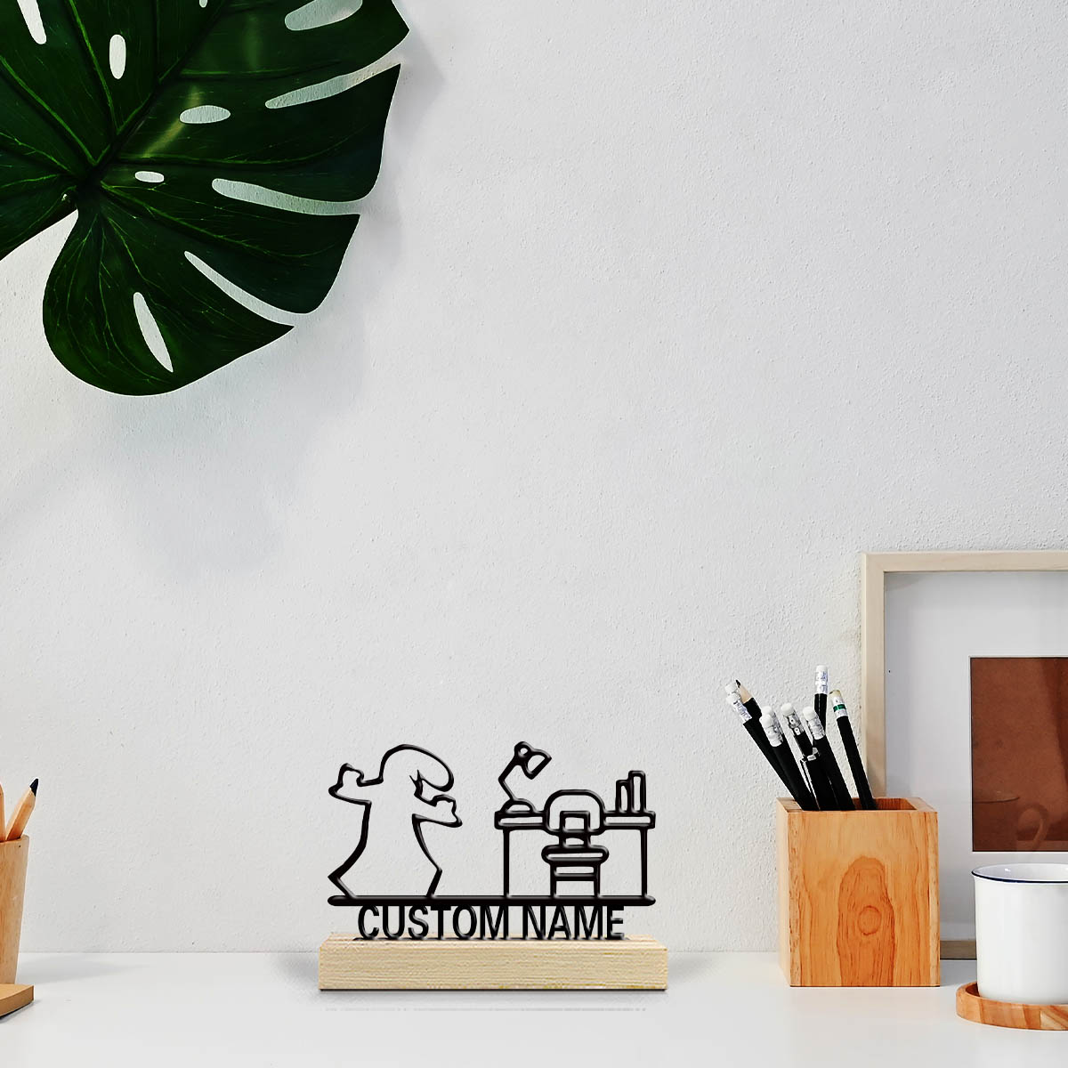 Baby Nursery Decorations - 1pc Stylish Personalized Custom Desk Metal