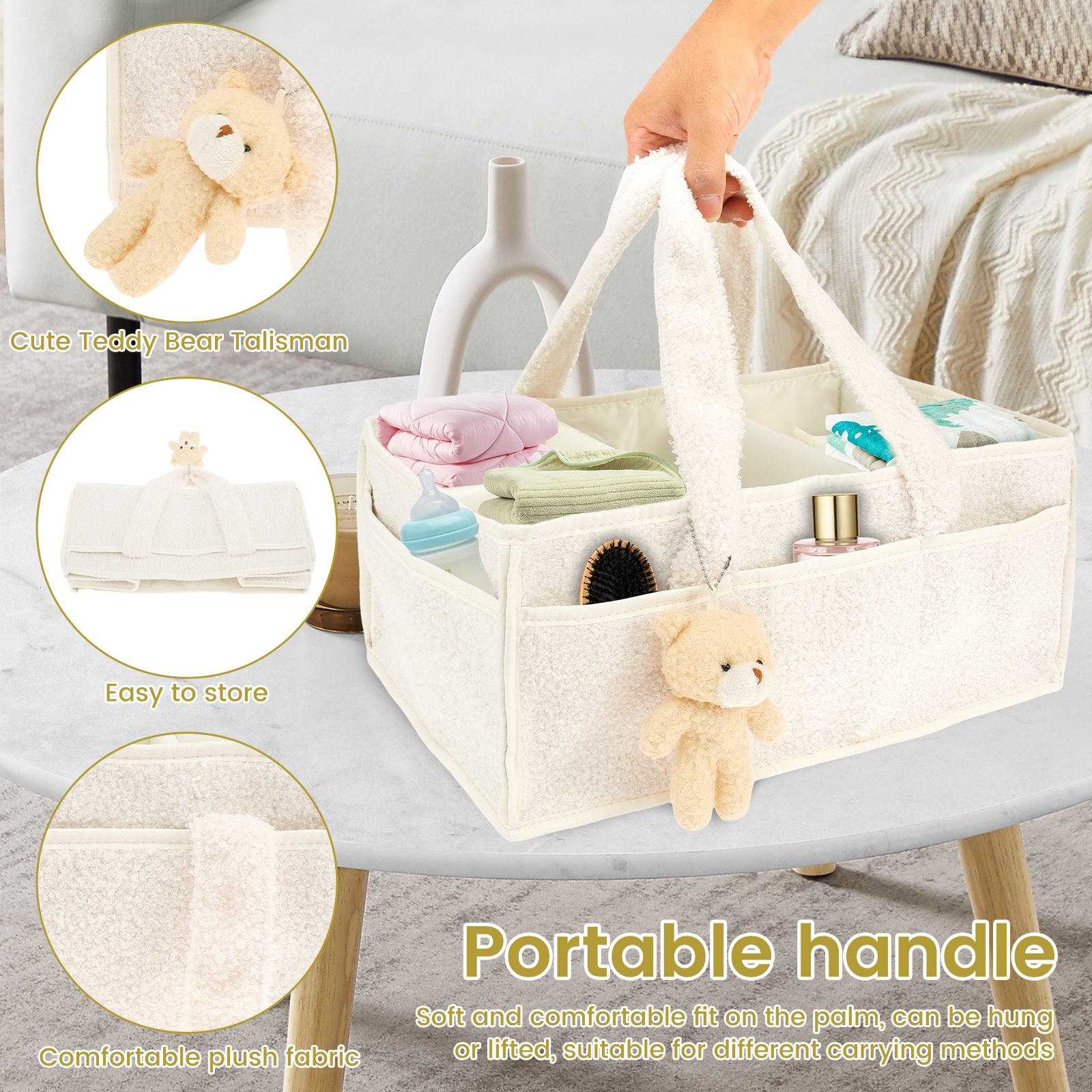 Baby Diaper Caddy Large Organi - Baby Nursery Must Haves ulasan dan harga