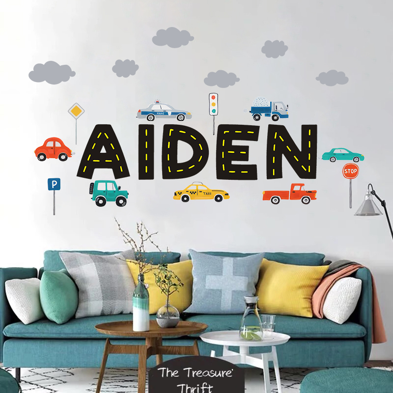 Custom Name Construction Vehic - Baby Nursery Products ulasan dan harga