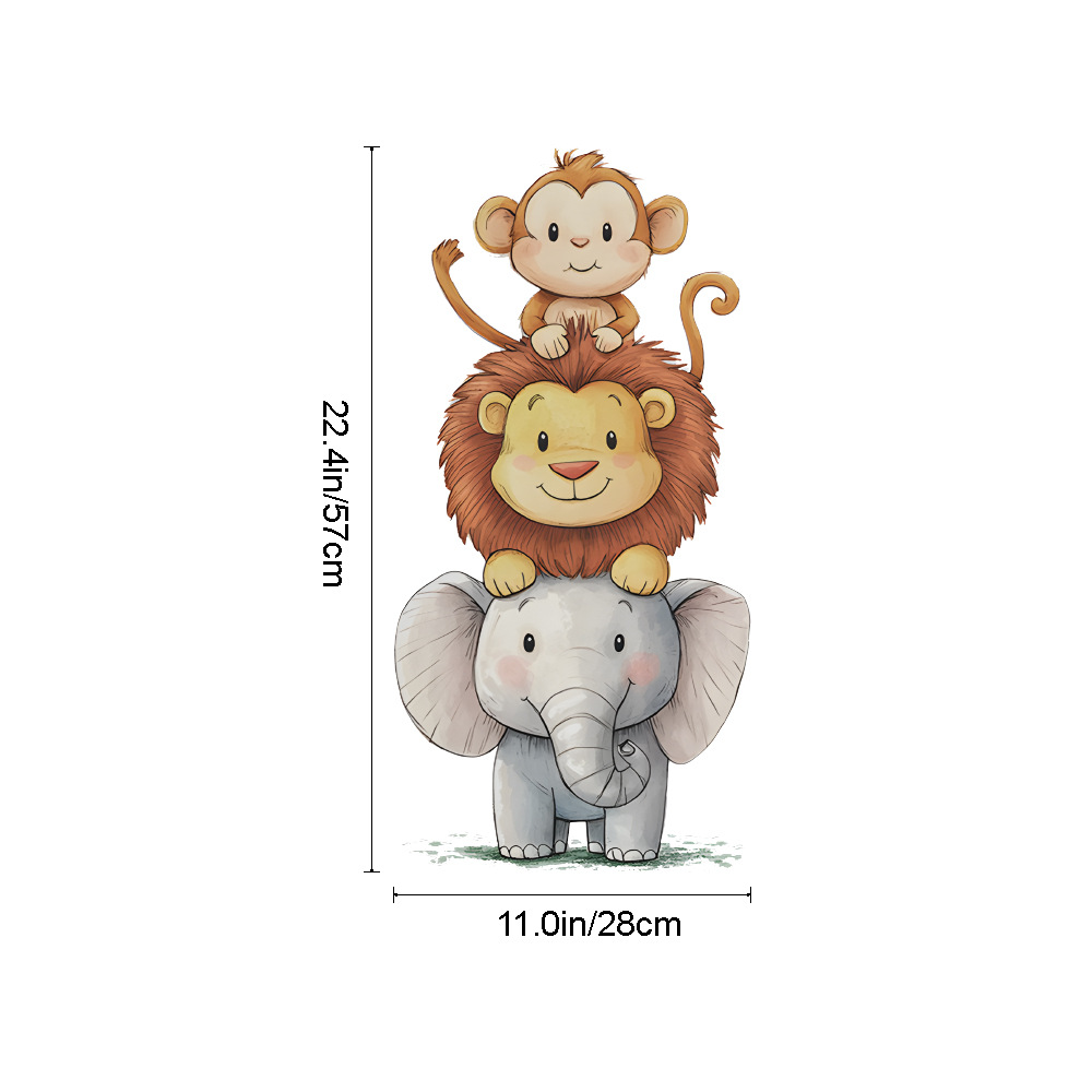 Cute Forest Animals Wall Stick - Baby Nursery Products ulasan dan harga
