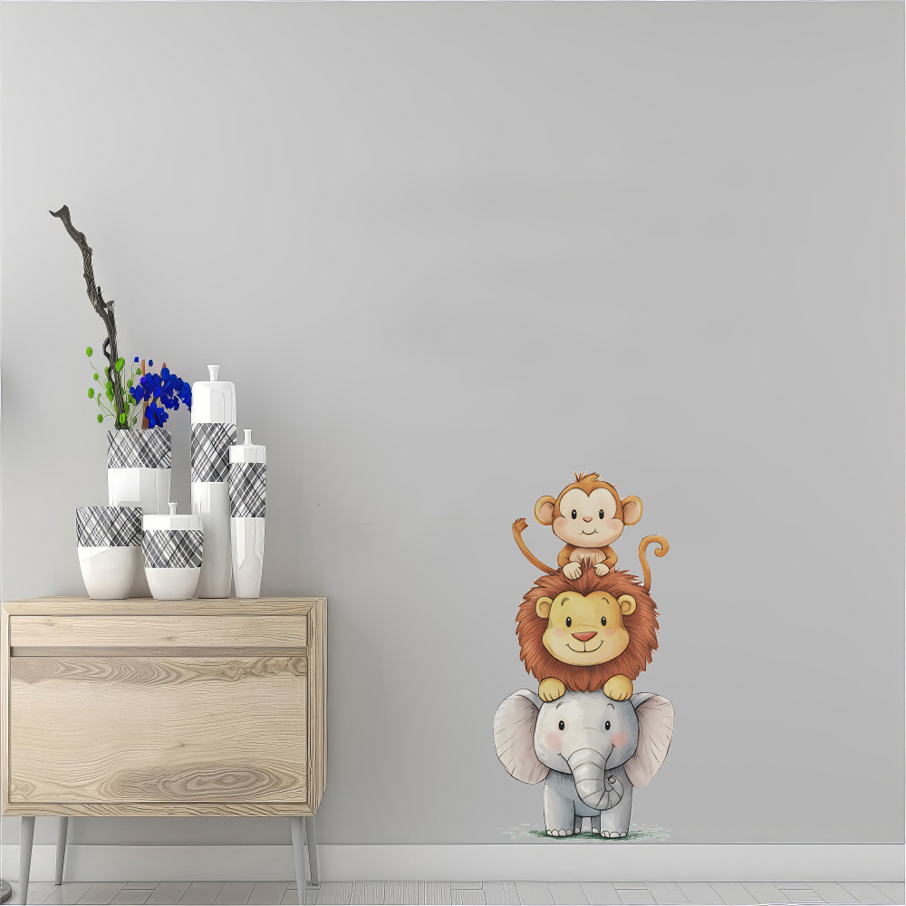 Cute Forest Animals Wall Stick - Baby Nursery Products ulasan dan harga