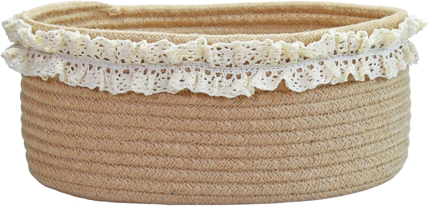Small Brown Jute Woven Storage - Baby Nursery Products ulasan dan harga