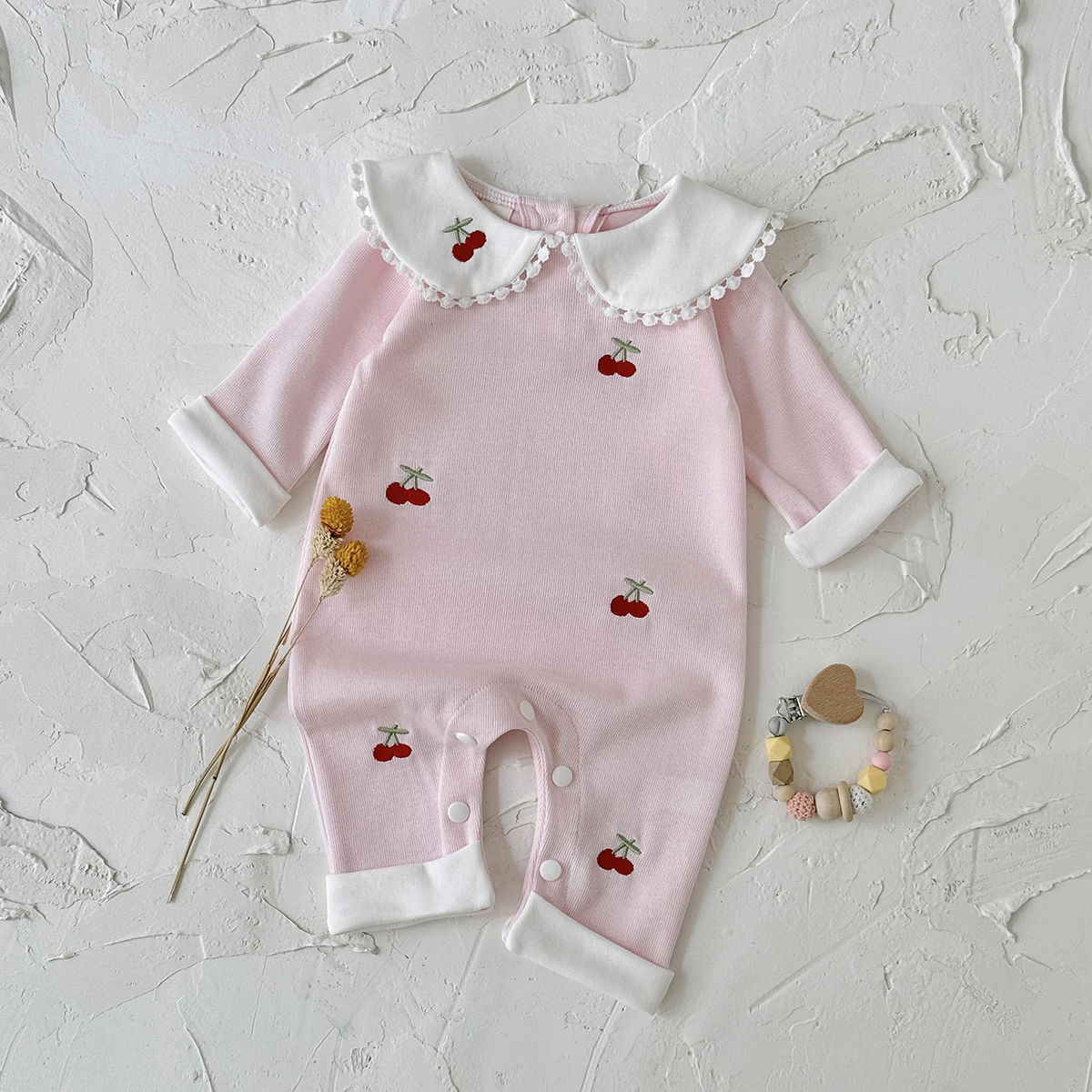 Sweet Cherry Embroidery Baby R - Baby Nursery Embroidery ulasan dan harga
