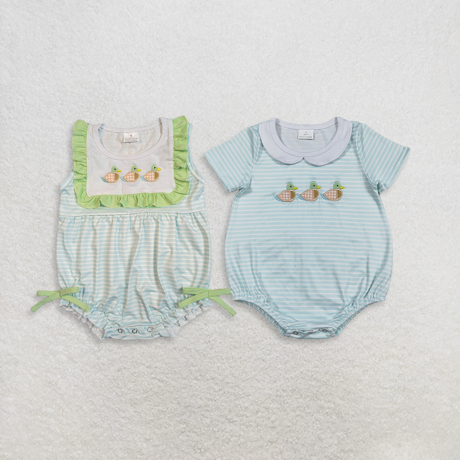 Wholesale Baby Boy Girl Stripe - Baby Nursery Embroidery ulasan dan harga