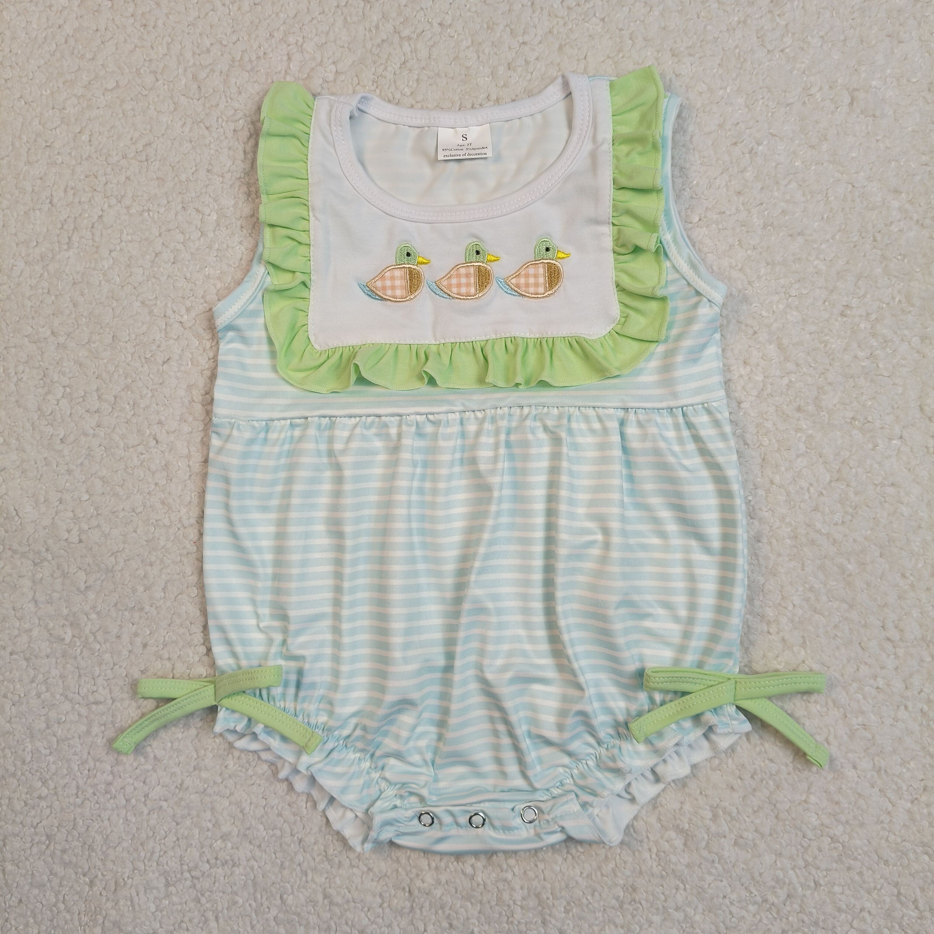 Wholesale Baby Boy Girl Stripe - Baby Nursery Embroidery ulasan dan harga