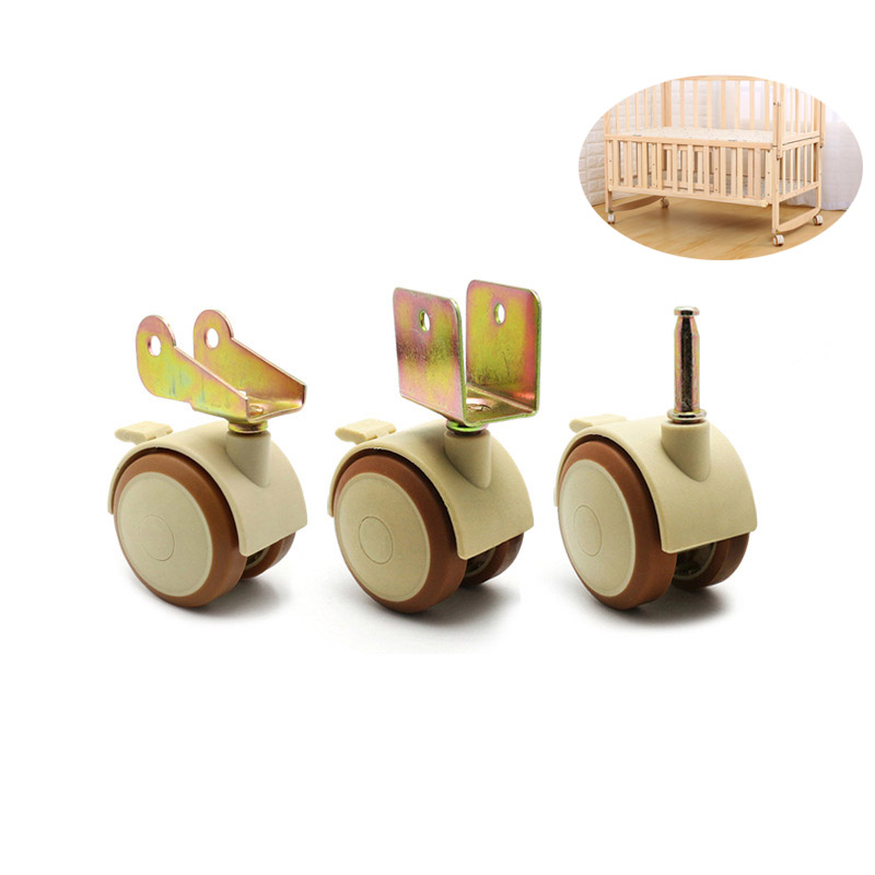 4Pcs 2'' Furniture Crib Swivel - Baby Nursery Trolley ulasan dan harga