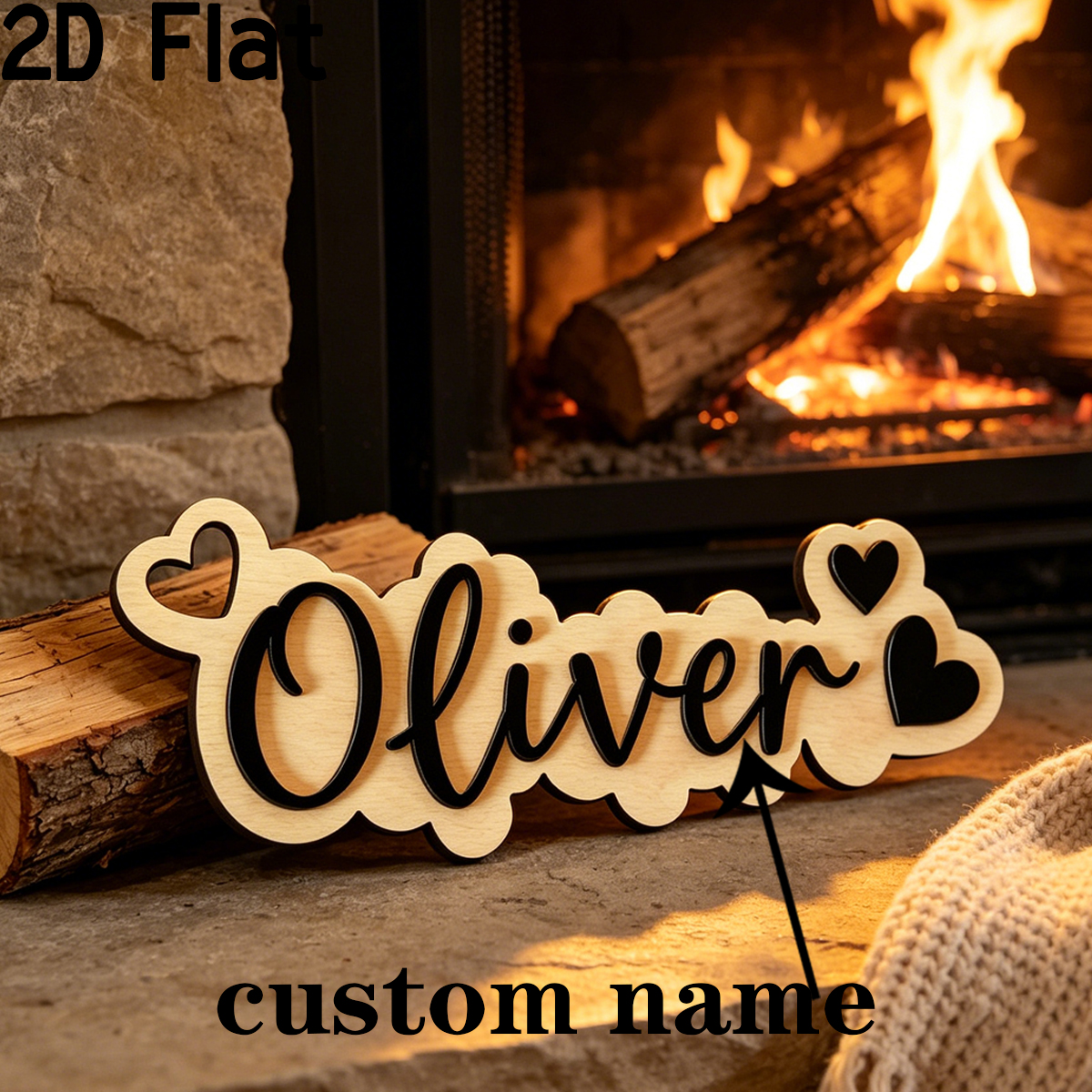 1Pc Custom Love Decor Wooden A - Baby Nursery Decorations ulasan dan harga