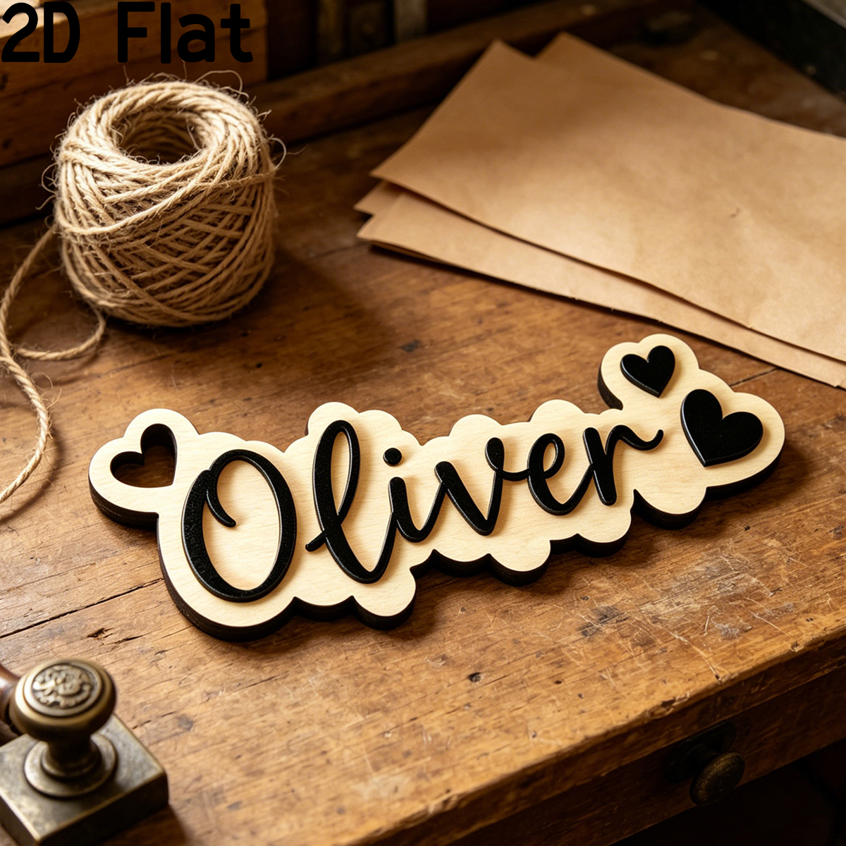1Pc Custom Love Decor Wooden A - Baby Nursery Decorations ulasan dan harga