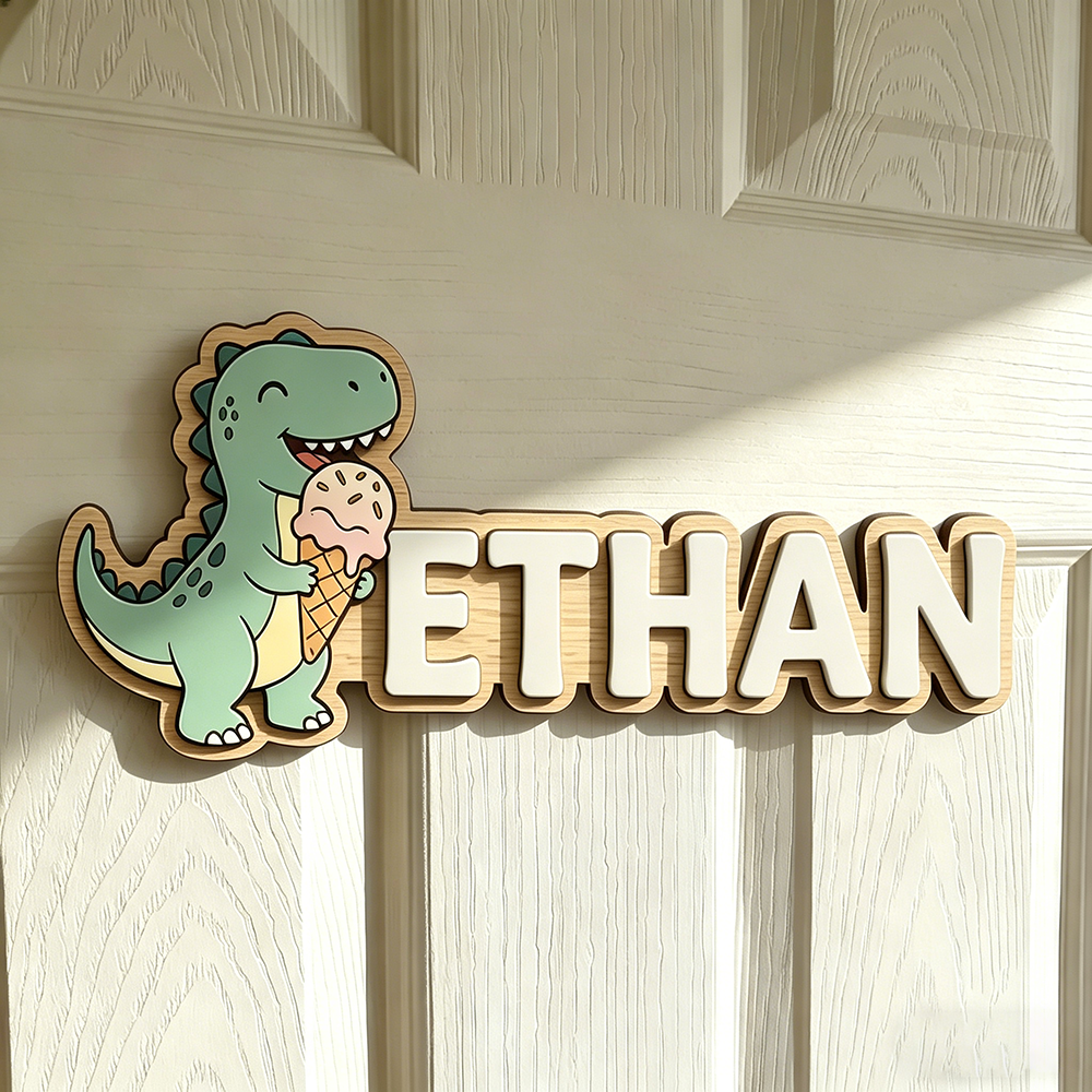 Whimsical Ice Cream Dinosaur C - Baby Nursery Decorations ulasan dan harga