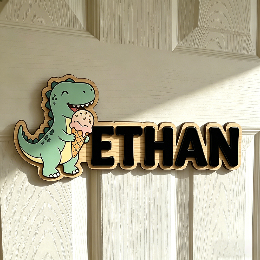 Whimsical Ice Cream Dinosaur C - Baby Nursery Decorations ulasan dan harga