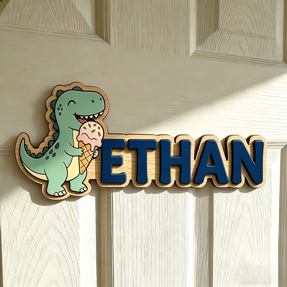 Whimsical Ice Cream Dinosaur C - Baby Nursery Decorations ulasan dan harga