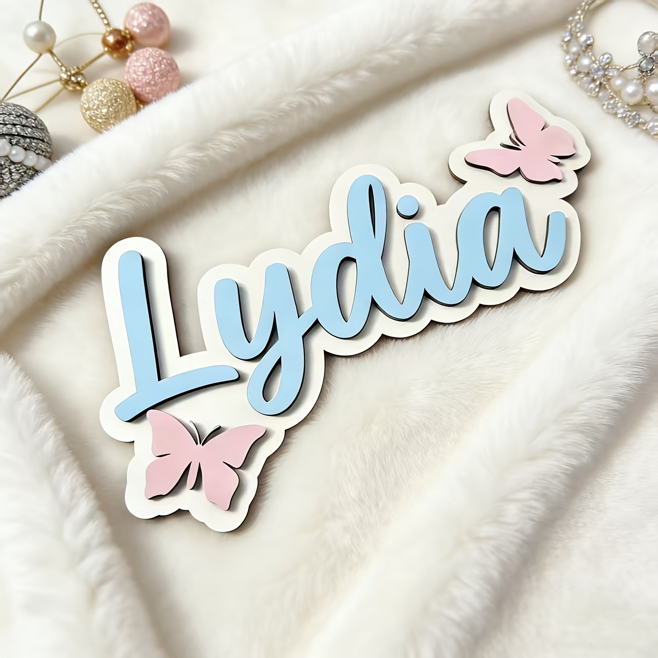 Personalized Blue & Pink Butte - Baby Nursery Decorations ulasan dan harga