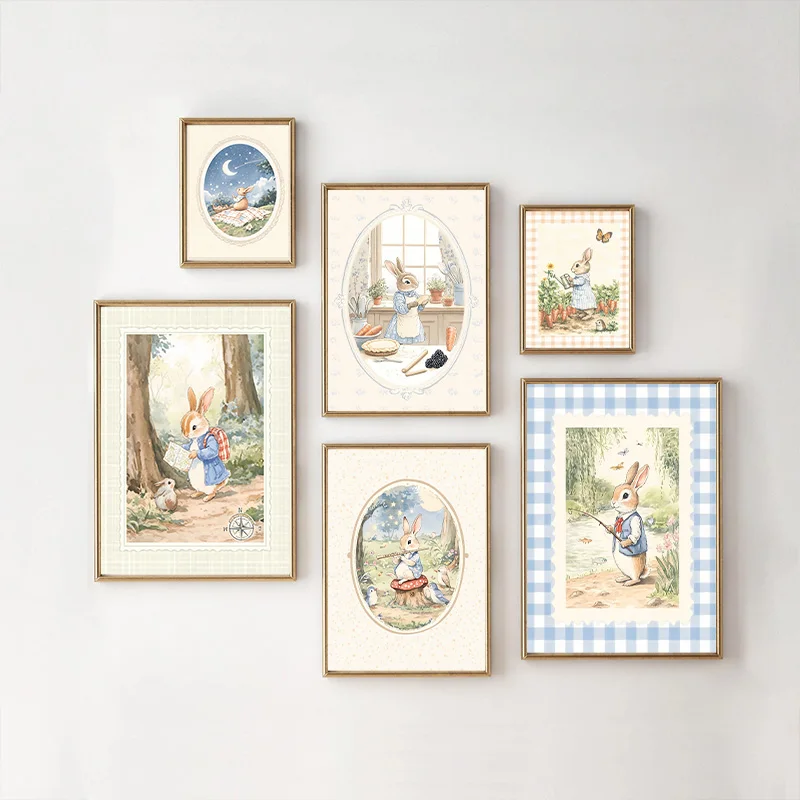 (2D canvas painting)  Vintage  - Baby Nursery Vintage Decor ulasan dan harga