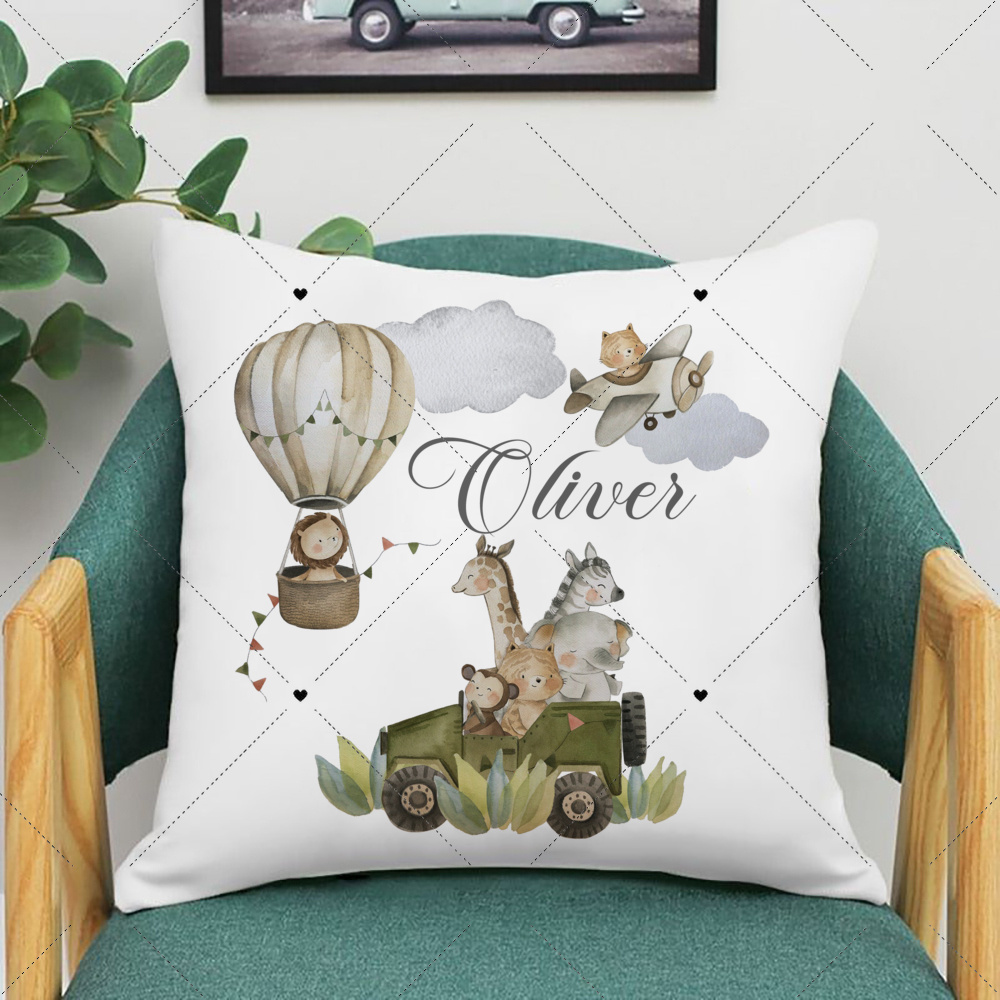Personalised Woodland Animal P - Baby Nursery Pillow ulasan dan harga