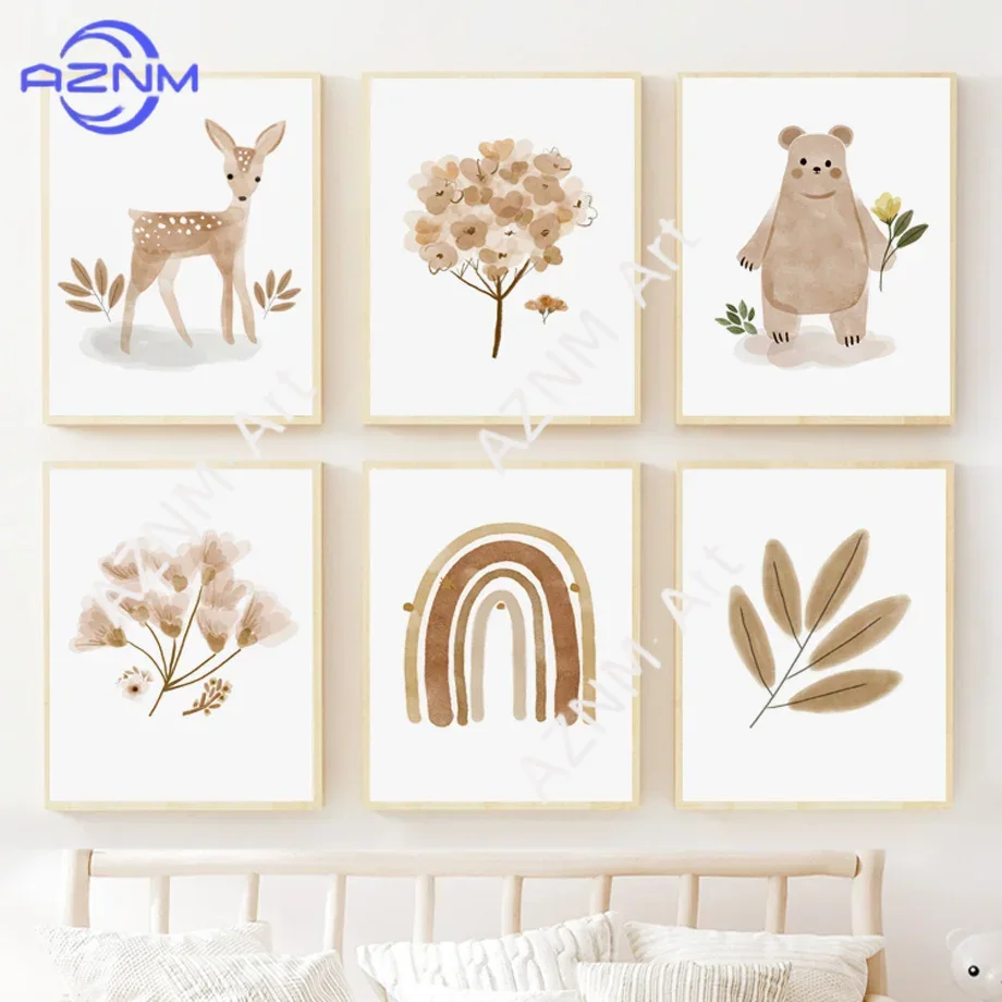Boho Nursery Wall Art Canvas - - Baby Nursery Art ulasan dan harga