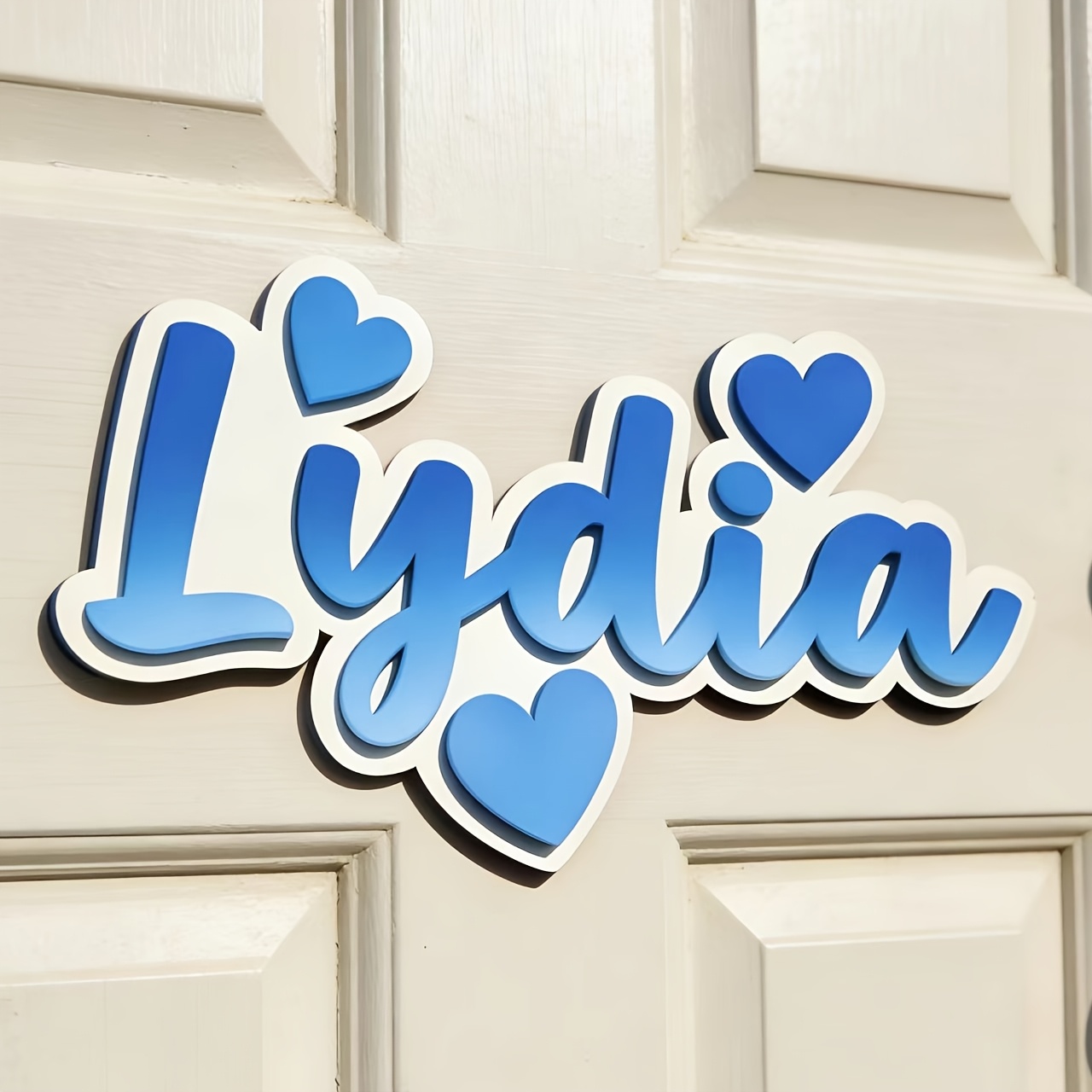 Personalized Gradient Heart Na - Baby Nursery Decorations ulasan dan harga