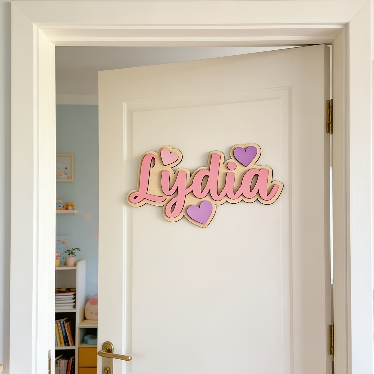 Personalized Gradient Heart Na - Baby Nursery Decorations ulasan dan harga