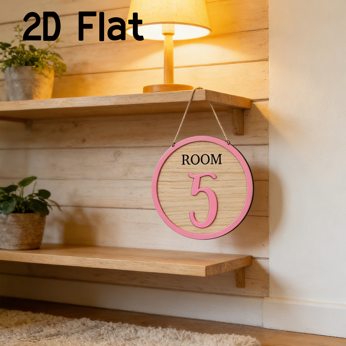 1Pc Cutom Pink Room Number Woo - Baby Nursery Decorations ulasan dan harga