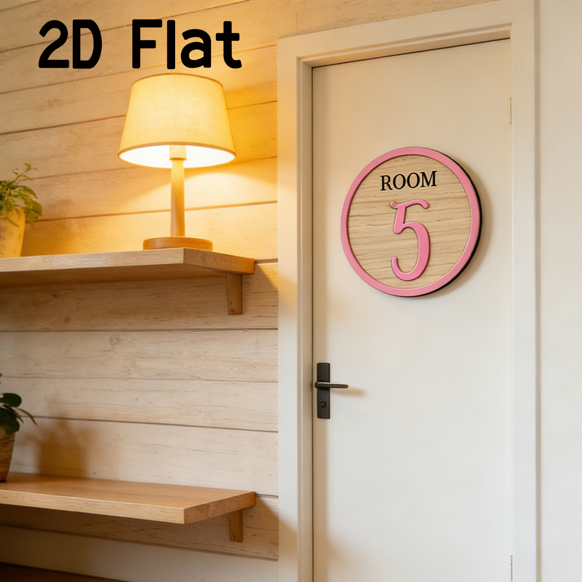 1Pc Cutom Pink Room Number Woo - Baby Nursery Decorations ulasan dan harga