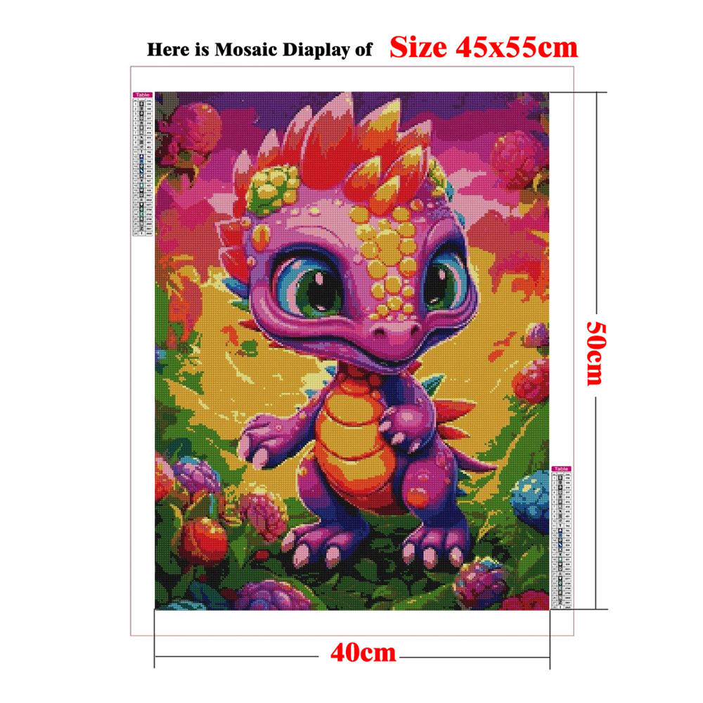 5D Diamond Painting Dinosaur F - Baby Nursery Embroidery ulasan dan harga