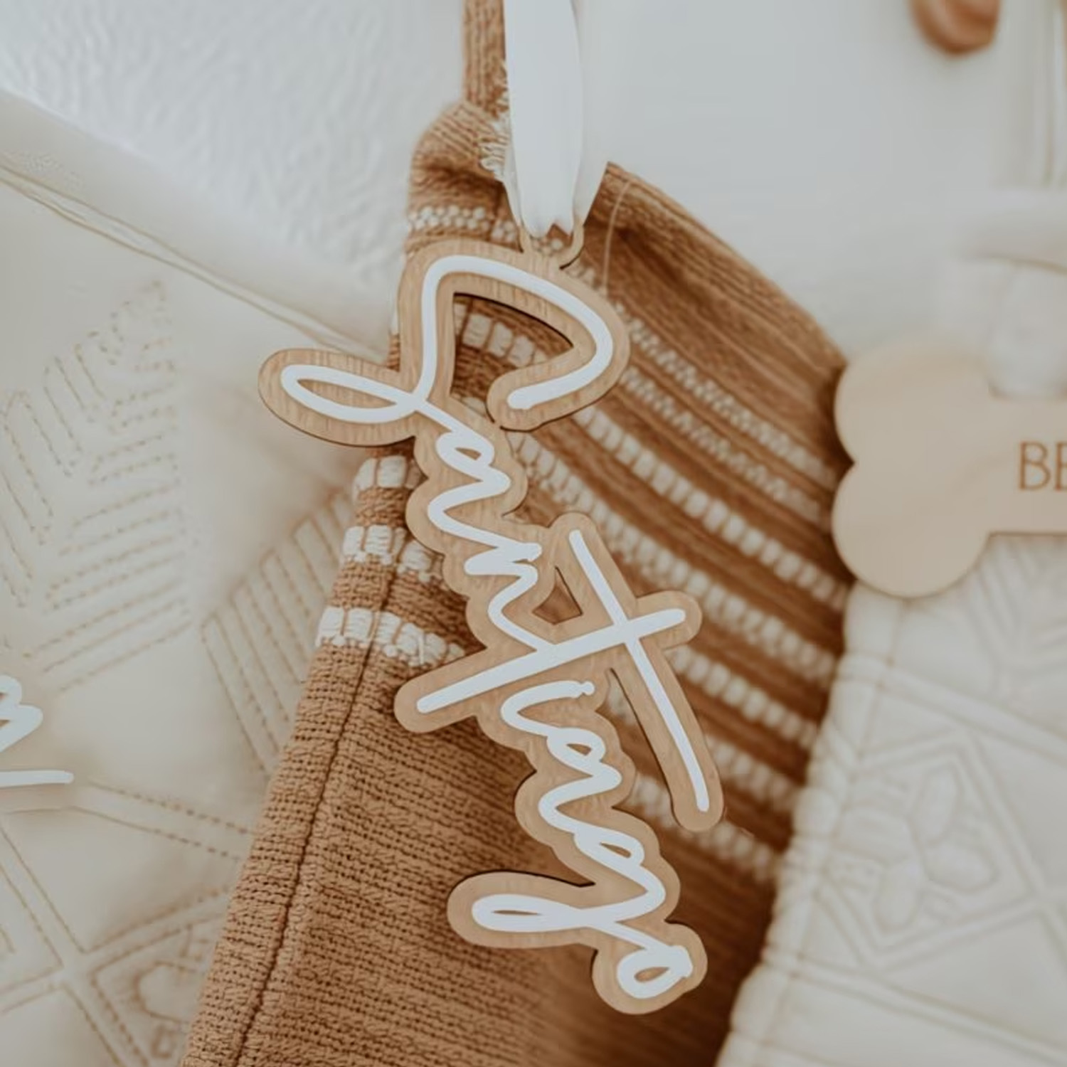 1Pc Custom Name Cute White Woo - Baby Nursery Decorations ulasan dan harga
