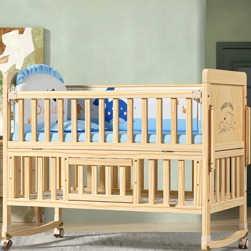 Solid wood multifunctional new - Baby Nursery Trolley ulasan dan harga