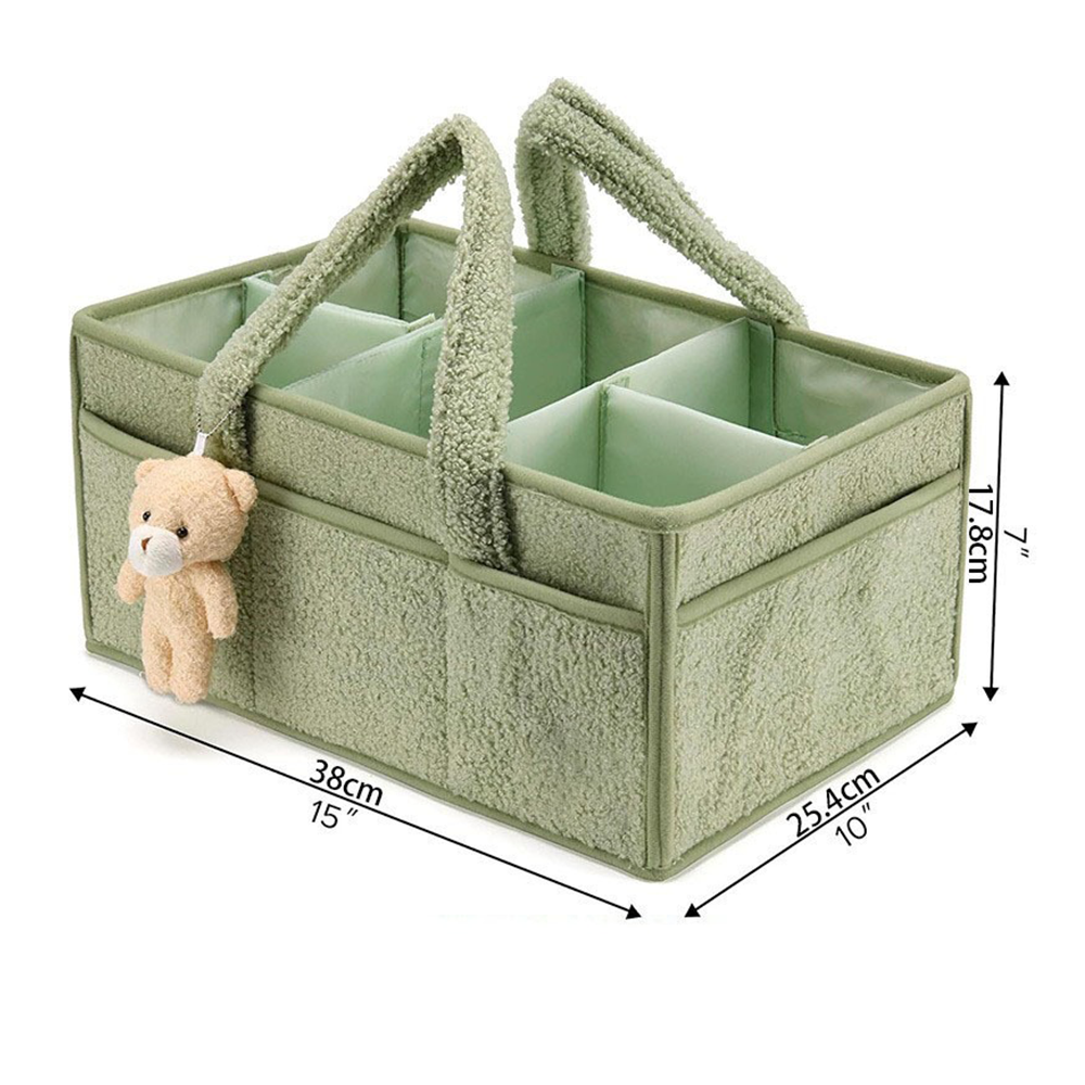 PANGDUBE Plush Diaper Stackers - Baby Nursery Organizer ulasan dan harga