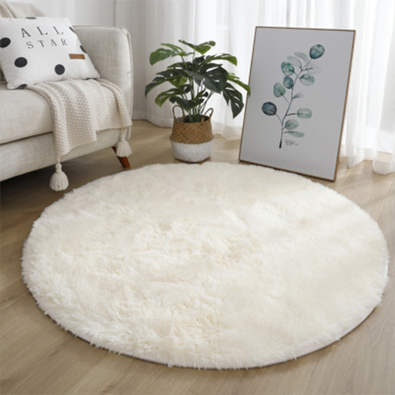 Super Soft Fluffy Round Rug Pl - Baby Nursery Mat ulasan dan harga