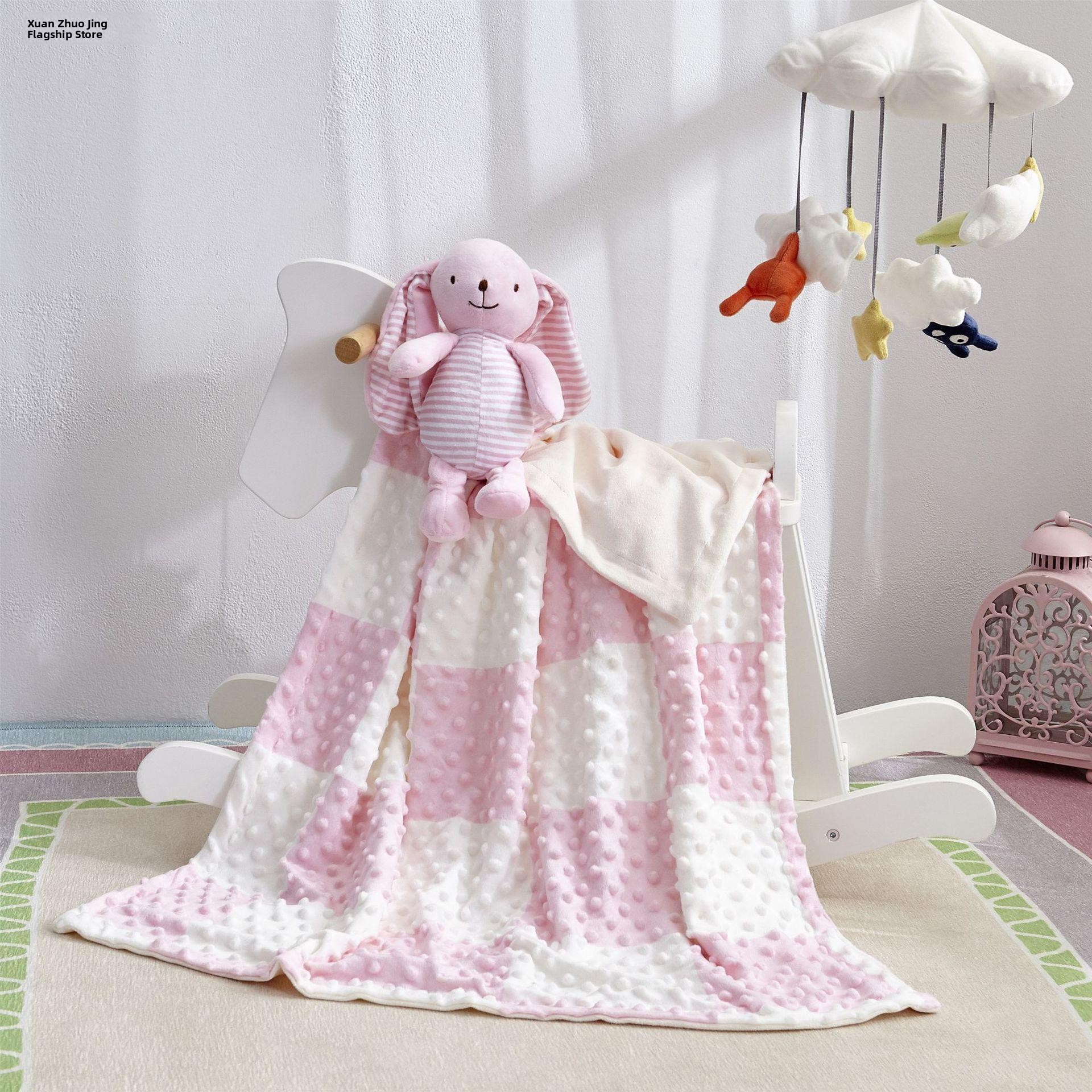 Double Layer Baby Soft Bean Bl - Baby Nursery Quilts ulasan dan harga