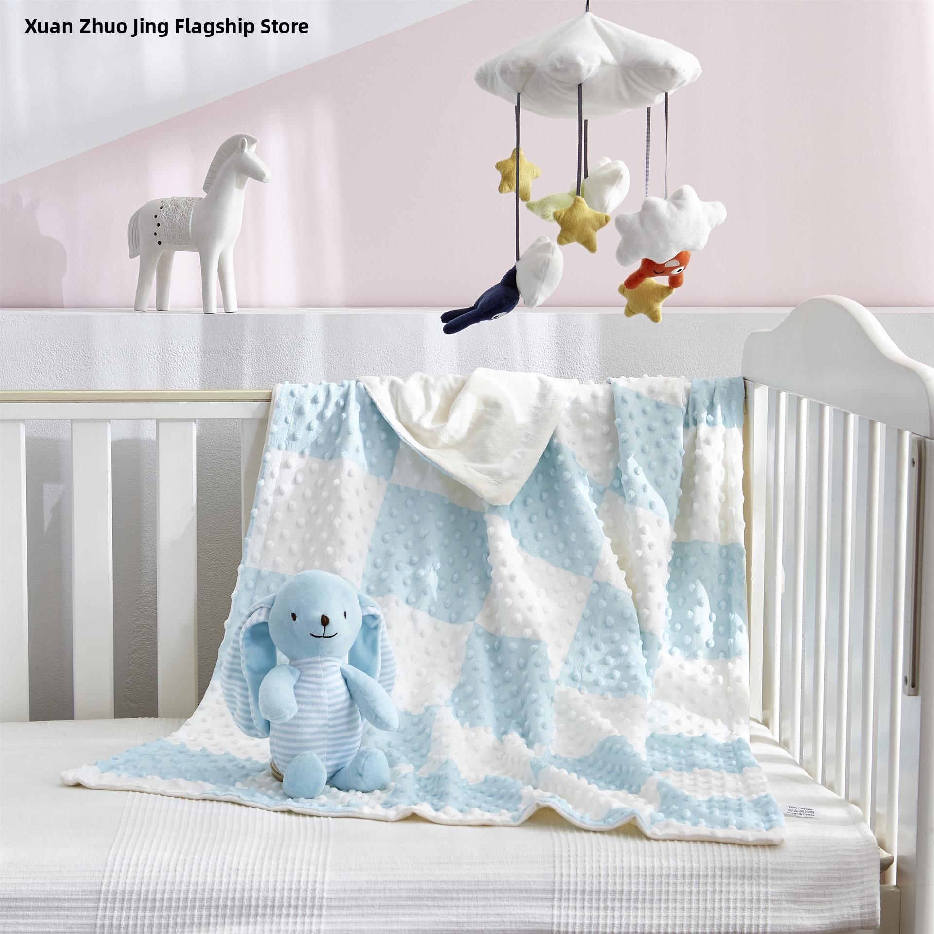 Double Layer Baby Soft Bean Bl - Baby Nursery Quilts ulasan dan harga