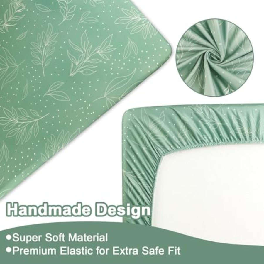 Green Crib Bedding Set 4-Piece - Baby Nursery Quilts ulasan dan harga