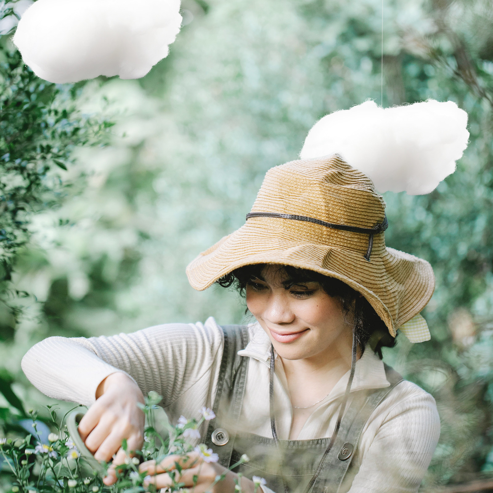 4Pcs Lifelike Cotton Cloud Han - Baby Nursery Light Fixture ulasan dan harga