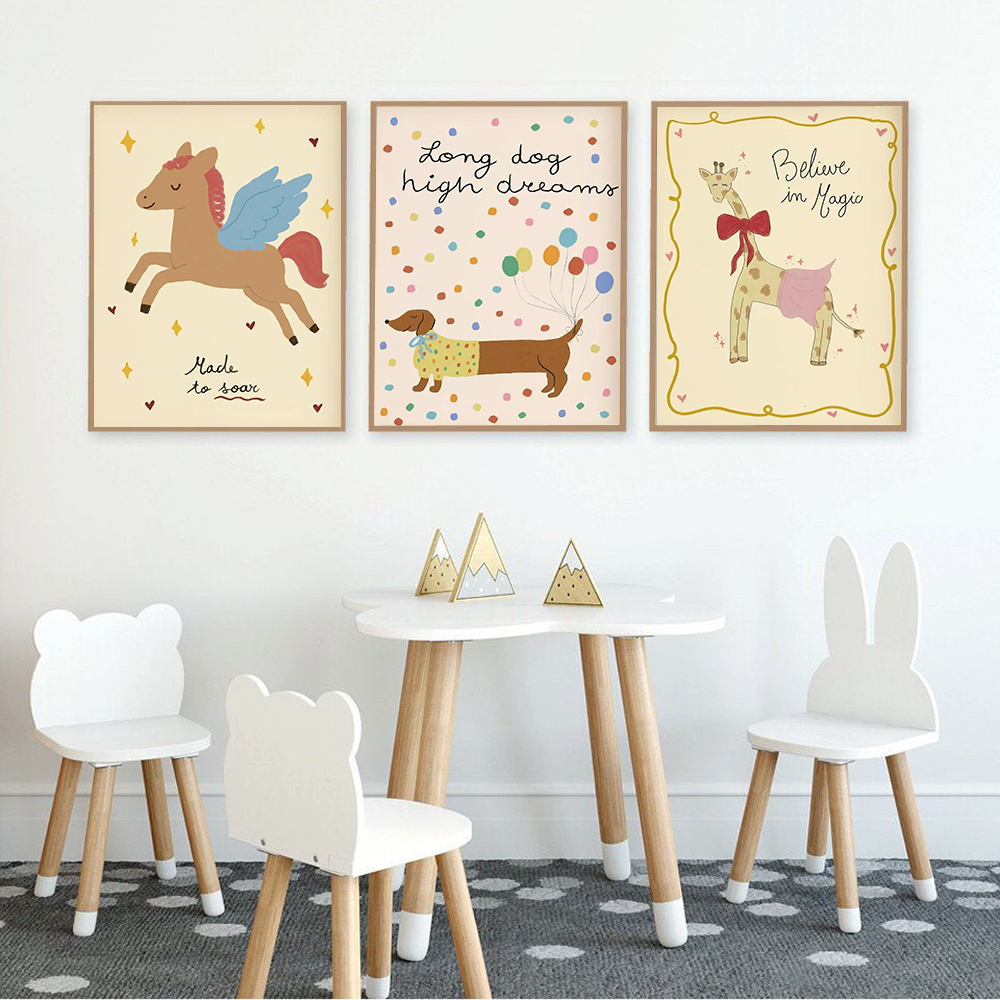 Vintage Rocking Horse Giraffe  - Baby Nursery Vintage Decor ulasan dan harga