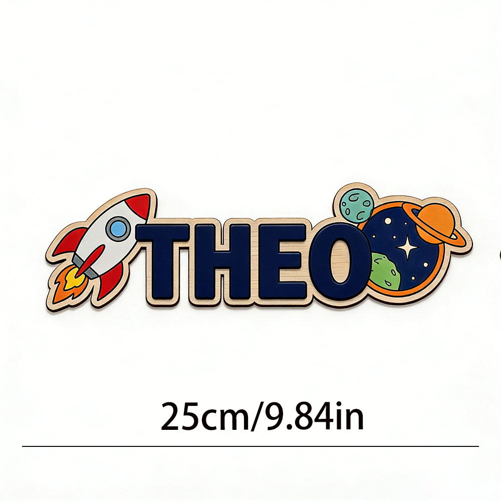 Personalized Space Rocket Name - Baby Nursery Decorations ulasan dan harga
