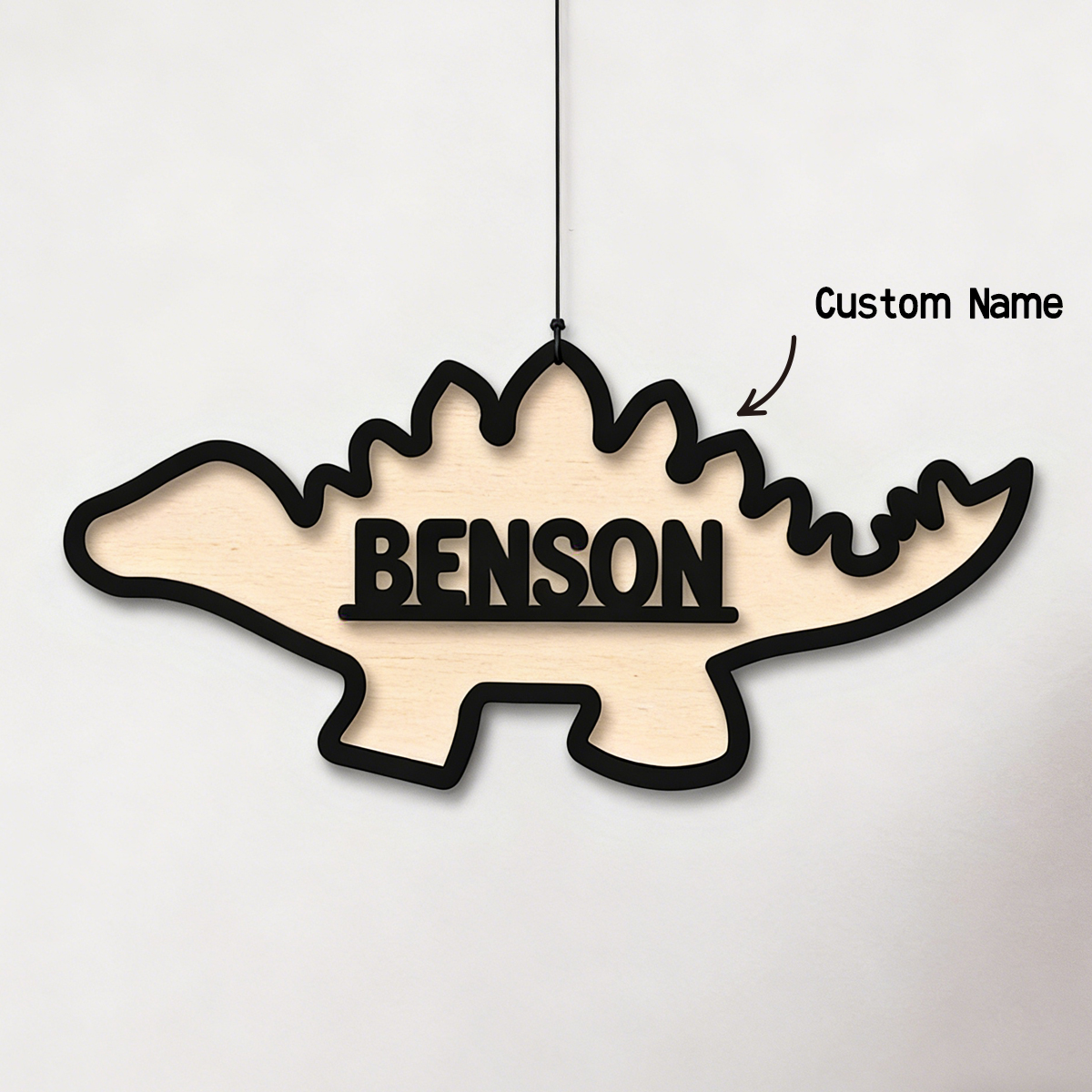 1Pc Cutom Dinosaur Wooden Acry - Baby Nursery Decorations ulasan dan harga