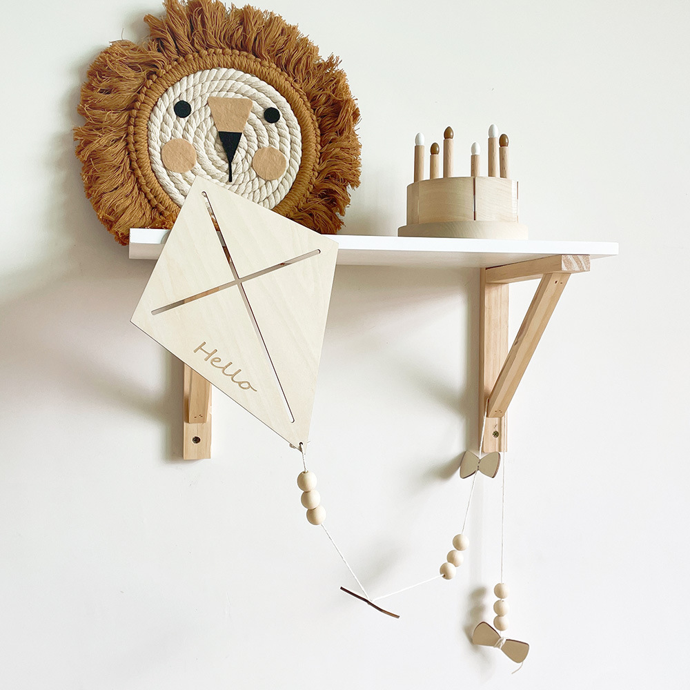 INS Nordic Wooden Kite Wall Or - Baby Nursery Products ulasan dan harga