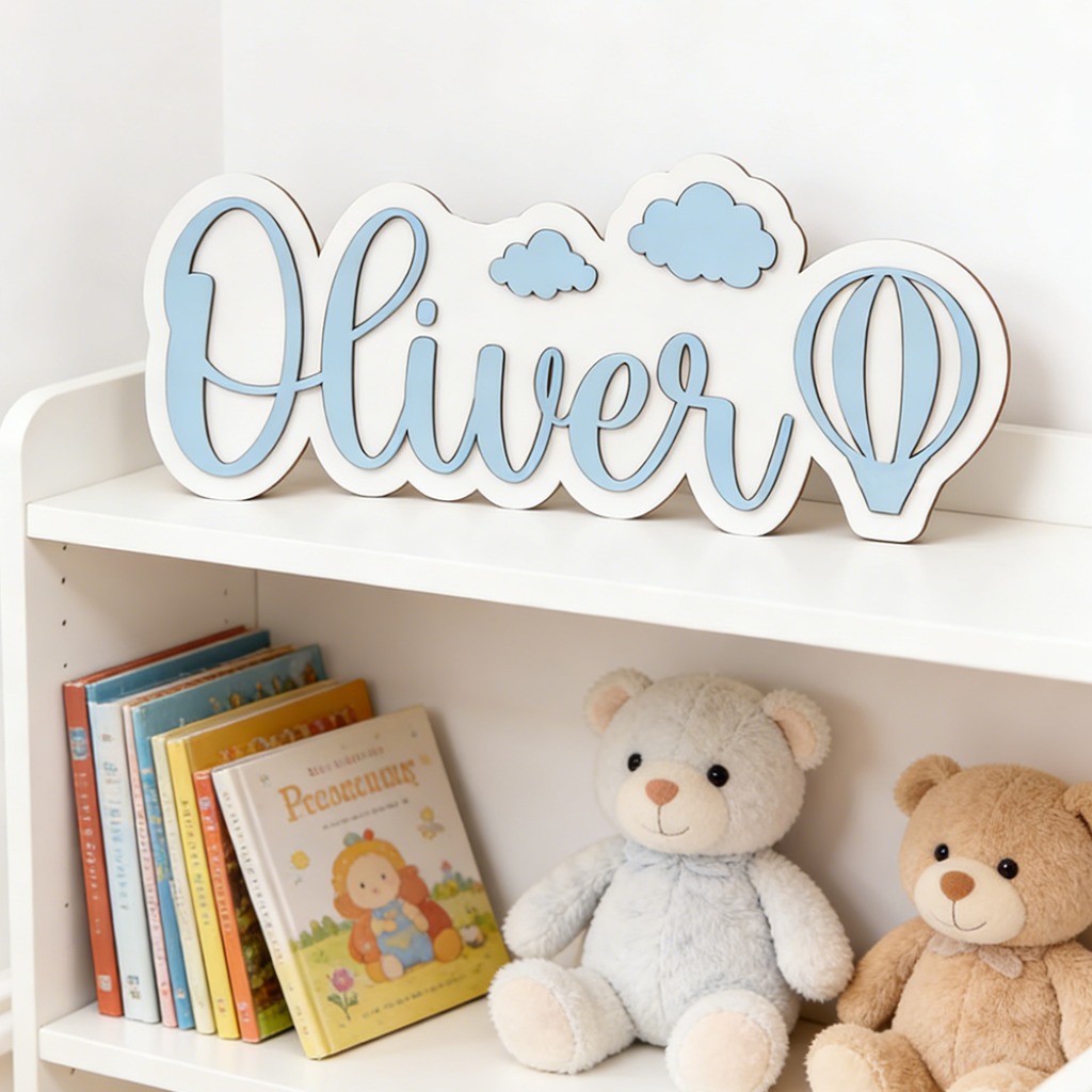 Personalized Custom Wooden Nam - Baby Nursery Decor Girl ulasan dan harga