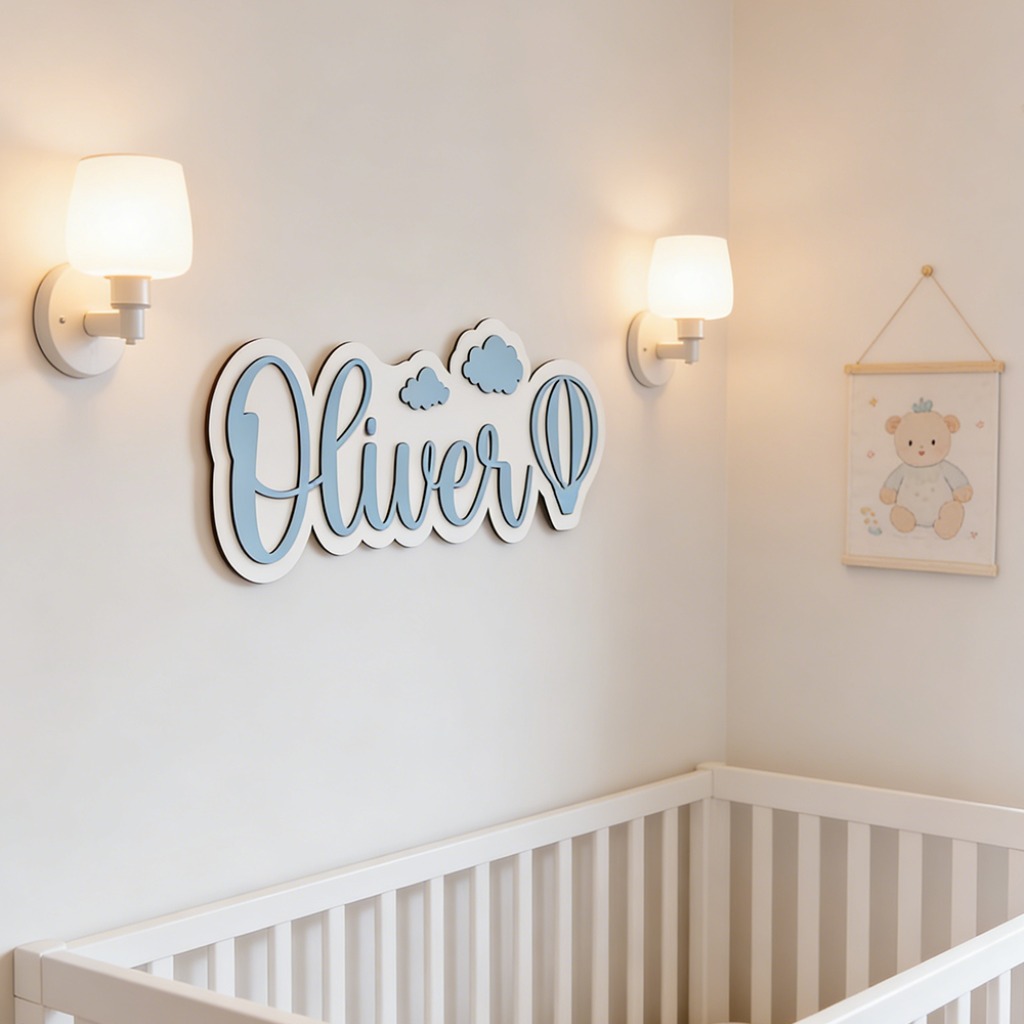 Personalized Custom Wooden Nam - Baby Nursery Decor Girl ulasan dan harga